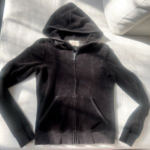 Juicy Couture black Terry hoodie M